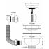 Слив-перелив для раковины McAlpine 40 мм (OF2-113SST)