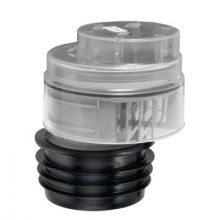Вакуумный клапан для канализации McAlpine 110 мм прозрачный со смещением (MRAA1-CLEAR)