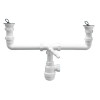 Сифон для двойной раковины McAlpine с отводом 40 мм (MRSK5-A)