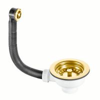 Слив-перелив для мойки McAlpine 40 мм, золото (OF2113SG)