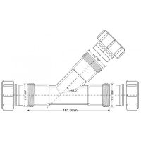 Тройник компрессионный косой McAlpine (Y-WH)
