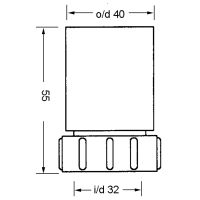 Переходник компрессионный McAlpine 40х32 мм (4032J-WH)
