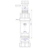 Самозакрывающийся сливной клапан McAlpine 25-40 мм (MACTUN-2-40)