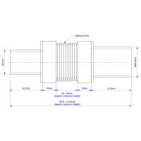 Гофра для сифона McAlpine L161-210 мм (MFLEX-32-40P)