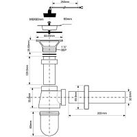 Сифон для раковины McAlpine бутылочный 32 мм, хром (MR3250-CB)
