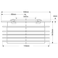 Манжета резиновая переходная McAlpine 110x50 мм (MRDC3-BL)