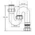 Сифон для раковины McAlpine трубный 40 мм (MRSK11)