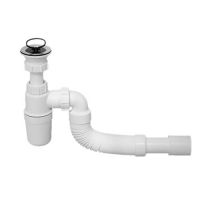 Сифон для раковины McAlpine бутылочный 32-40 мм с угловой гофрой (MRSK9) Сифон для раковины McAlpine бутылочный 32-40 мм с угловой гофрой (MRSK9)