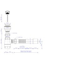 Сифон с гофрой для раковины McAlpine 32 мм (MRW2L-FLX51)