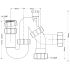Сифон для раковины McAlpine с вентиляционным клапаном 32 мм (MRW7V)