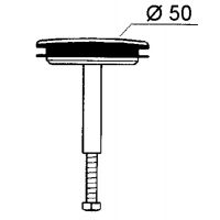 Пробка для ванной McAlpine 50 мм хром (PB2-50CP)
