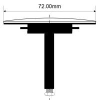 Пробка для ванной McAlpine 70 мм белый (PB2-72WH)