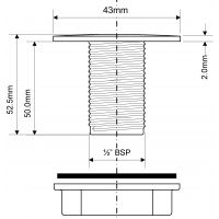 Заглушка для перелива раковины McAlpine (TAPSTOP50-IW)