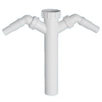 Вставка для сифона McAlpine с 2-мя отводами для бытовой техники 40 мм (TEE4-240) Вставка для сифона McAlpine с 2-мя отводами для бытовой техники 40 мм (TEE4-240)