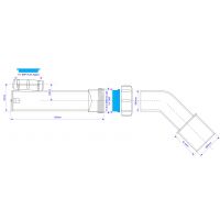 Сифон для раковины McAlpine горизонтальный "сухой" 40 мм (WV-1-50-T135)