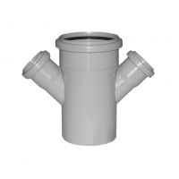 Крестовина канализационная Политэк одноплоскостная 110х50х50 45° (131545) Крестовина канализационная Политэк одноплоскостная 110х50х50 45° (131545)