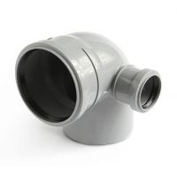 Отвод канализационный Политэк 110х50 90° правый (300111050П)