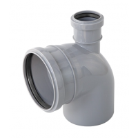 Отвод канализационный Политэк 110х50 90° верхний (300111050) Отвод канализационный Политэк 110х50 90° верхний (300111050)