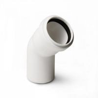 Отвод канализационный Политрон 110x45° (ST100145W) Отвод канализационный Политрон 110x45° (ST100145W)