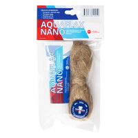 Комплект Паста уплотнительная Aquaflax 80 гр + лен 20 гр СантехМастер (61005)