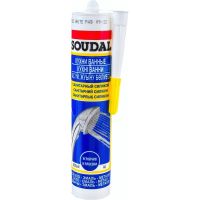 Силиконовый герметик Soudal белый 280 мл (105896)