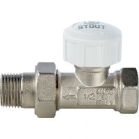 Термостатический клапан для радиатора Stout 1/2" прямой (SVT-0001-000015)