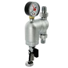 Фильтр промывной Uni-fitt 1/2" поворотный, с манометром (218C2010)