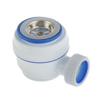 Сифон для душевого поддона VIRPlast с нержавеющей чашкой (30980686) Сифон для душевого поддона VIRPlast с нержавеющей чашкой (30980686)