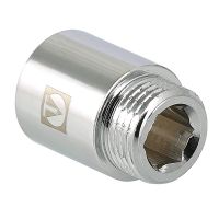 Удлинитель VALTEC внутренняя/наружная резьба, хромированная латунь (VTr.198)  Удлинитель VALTEC внутренняя/наружная резьба, хромированная латунь (VTr.198)