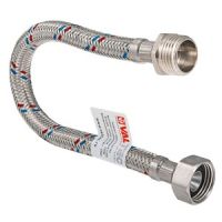 Гибкая подводка для воды Valtec 1/2" г/ш, нержавеющая сталь (VTf.002) 