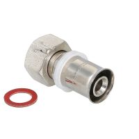 Пресс-фитинг VALTEC с накидной гайкой 16х1/2" (VTm.222.N.001604) Пресс-фитинг VALTEC с накидной гайкой 16х1/2" (VTm.222.N.001604)