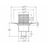Трап для душа Viega "сухой" 100х100 мм вертикальный (583224)