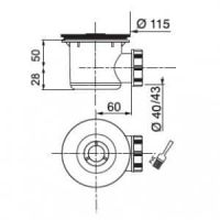 Сифон для душевого поддона Wirquin Turbillon D90 мм (30718760)