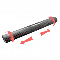 Воздуховод гибкий ERA алюминиевый гофрированный