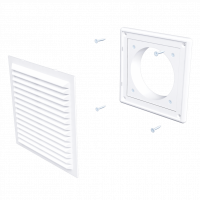 Вентиляционная решетка ERA с фланцем D100 (1515R10F)