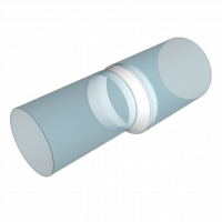 Соединитель круглых воздуховодов ERA эксцентриковый D100/125 (1012,5РЭП)