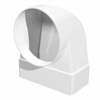 Соединитель угловой ERA 90° плоского воздуховода с круглым