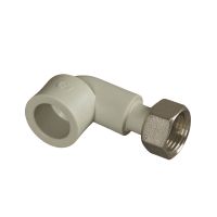 Угол полипропиленовый с накидной гайкой FV-Plast