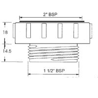 Переходник McAlpine 1 1/2"x 2" НР-ВР (T12C)