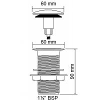 Выпуск для раковины McAlpine 1 1/4" бронза (CWU60-AB)