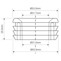 Манжета резиновая переходная McAlpine 50x32 мм (FLEXCONN-5032)