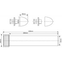 Соединительный элемент для инсталляций McAlpine 45x59 (FP45R)