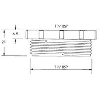 Переходник McAlpine 32x40 мм (1 1/4"x1 1/2") HC55