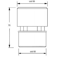Вакуумный клапан для канализации McAlpine 50 мм (MRAA4)