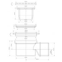 Трап для душа McAlpine 100х100 мм горизонтальный (MRFG4)