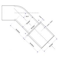 Отвод переходный McAlpine 40x50 мм (T135)