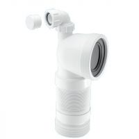 Гофра для унитаза McAlpine с отводом угловая 90° L260-540 мм (MRWC-F11RD)