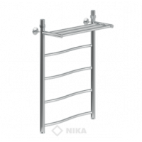 Полотенцесушитель водяной Ника Wave ЛВ ВП лесенка с полкой, наружная резьба