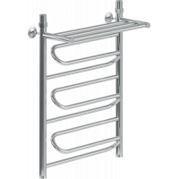 Полотенцесушитель водяной Ника Curve ЛZ ВП лесенка с полкой, наружная резьба Полотенцесушитель водяной Ника Curve ЛZ ВП лесенка с полкой, наружная резьба